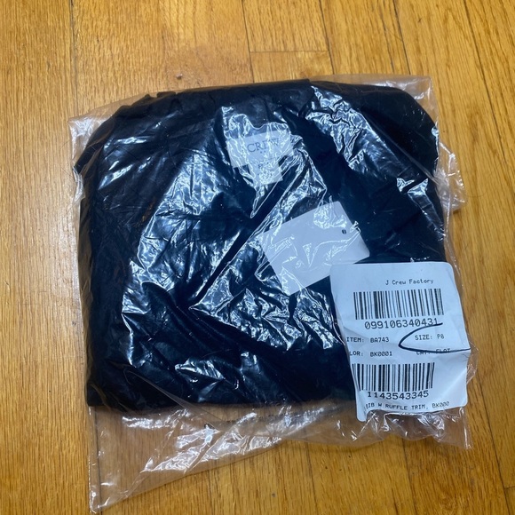 Jcrew Factory Long-sleeve top with ruffles BA743 P8 - Picture 2 of 2